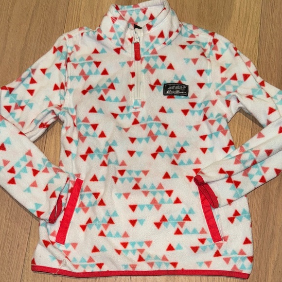 Eddie Bauer Other - Eddie Bauer Girls Fleece Zip up Pullover Size M 10/12